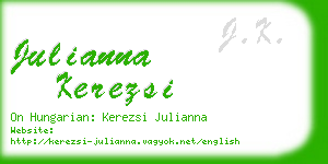 julianna kerezsi business card